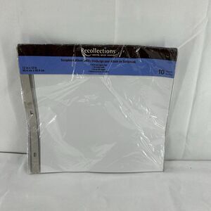 ONE Recollections Scrapbook Album Refill Pages 12x12 10 sheets NEW SEALED.